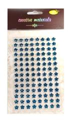 Stiker z 112 samoprzylepnymi kryształkami wielkości 8 mm. Rodzaj : Kwiaty turkusowe . Kod towaru : NT-KK 38 Stiker z 112 samoprzylepnymi kryształkami wielkości 8 mm. Rodzaj : Kwiaty turkusowe . Kod towaru : NT-KK 38